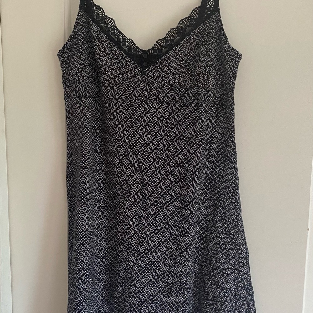 Black slip dress